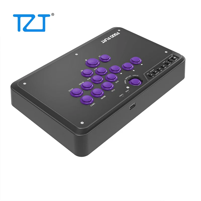 Controlador TZT-Mayflash F500 Arcade, Flat All Button, Controlador de jogo com layout, apto para Hitbox, PS4, Xbox