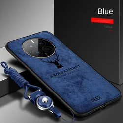 Per OPPO Realme 12 Pro Plus custodia morbida in Silicone + tessuto duro Deer Slim Protect Cover posteriore per Realme 12Pro Plus custodia per telefono