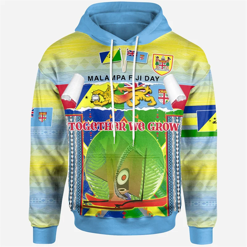 

New 3D Print Fiji Independence 1970 Tapa Style Polynesian Hoodies For Men Fashion Streetwear Cool Top Hooded Sweatshirts Clothes