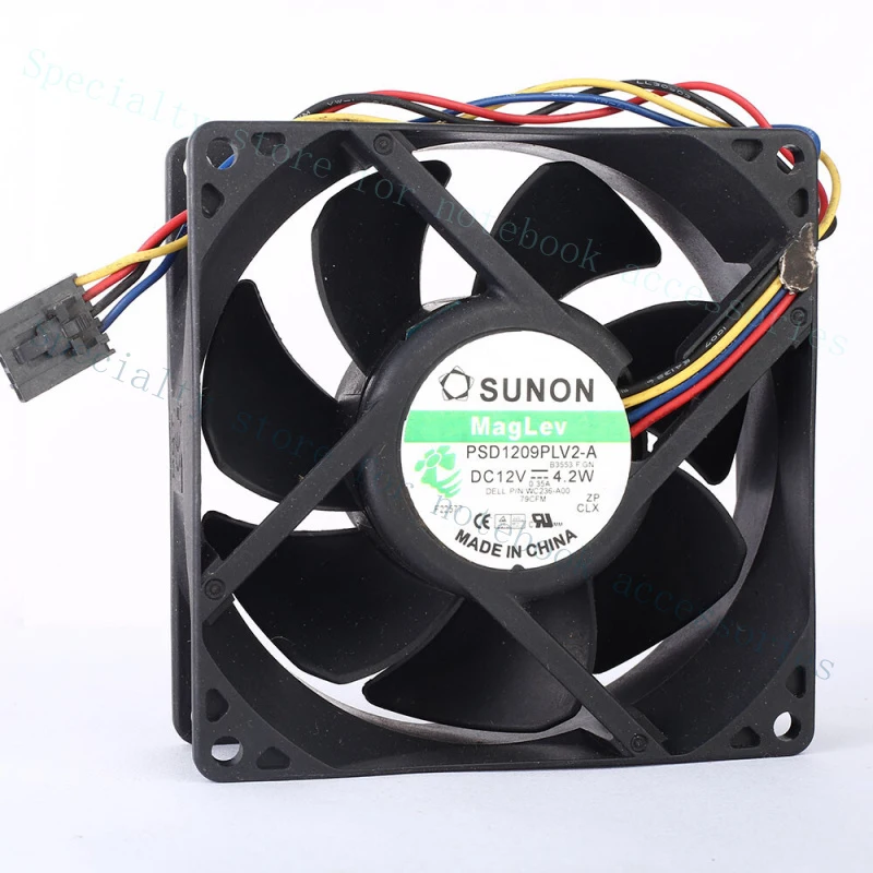 A+ 1pcs SUNON 9032 PSD1209PLV2-A DC 12V 90*90*32MM 9cm 0.35A 4.2W 4line Cooling Fan