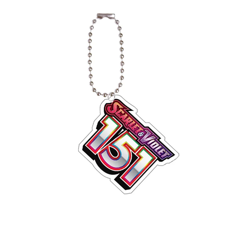 Pkm Tcg hanger acryl sleutelhanger voor Pkm 30Th Anniversary Monster Mega Evolutions Chaos Rising Logo Game Collection Card sleutelhanger