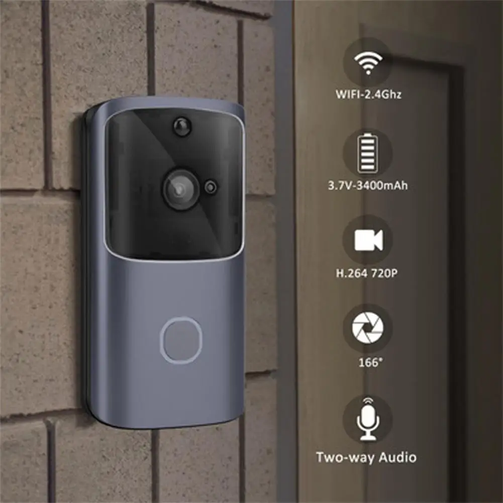 Timbre de vídeo inalámbrico M10, cámara de seguridad inteligente HD 720p 2,4G con Wifi, intercomunicador Visual, visión nocturna, IP