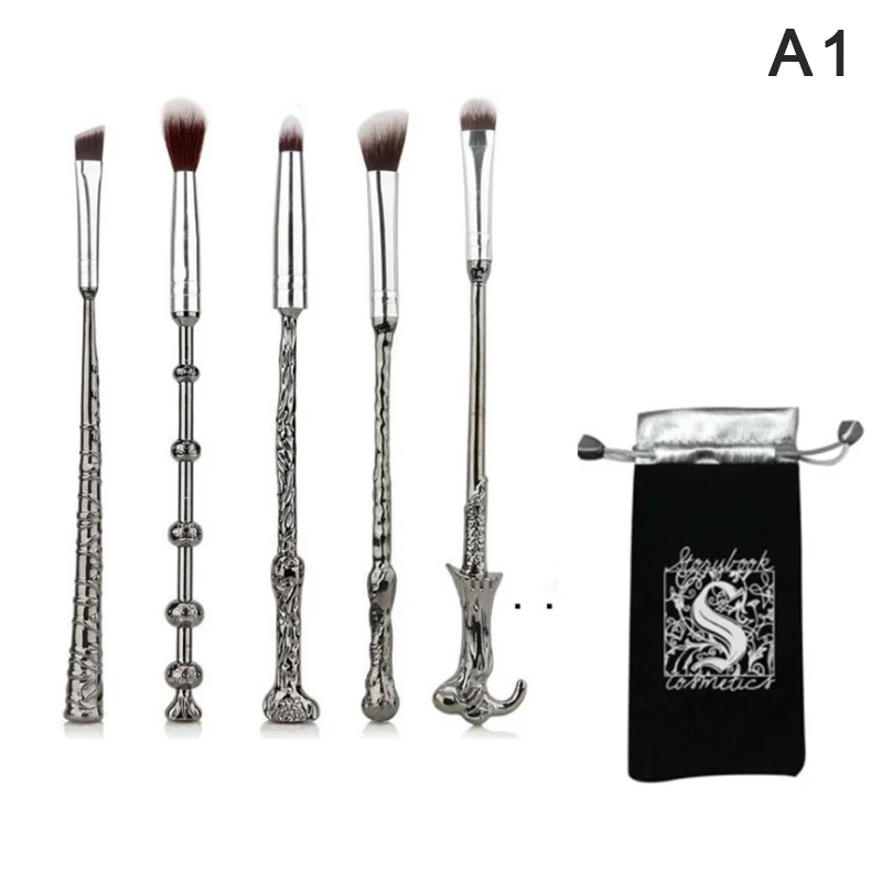 5 Pcs Pro Makeup Brush Set Eyebrow Eyeshadow Cosmetic Brushes Tool