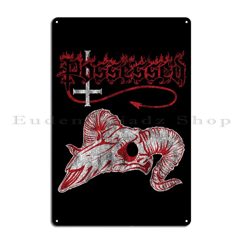 Possessed Metal Plaque Decoration Custom Living Room Garage Garage Tin Sign Poster