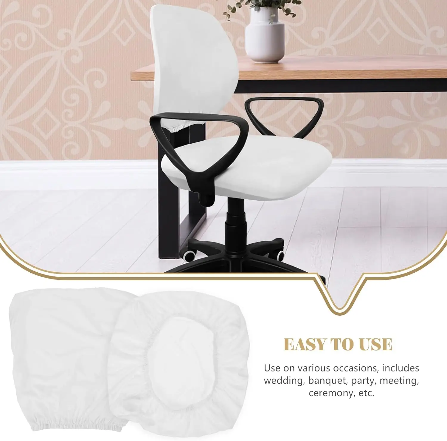 Office Computer Chair Cover, Office Chair Covers Stretchable Separate Chair Cover Desk Chair Slipcovers Protector Removable