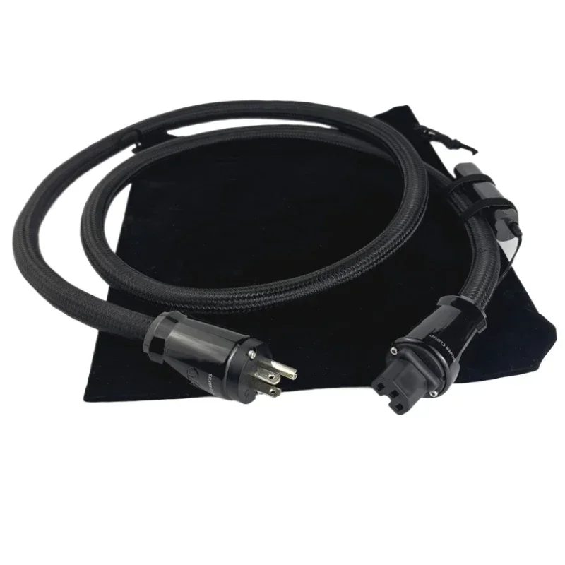 CUICUI EGG Silver Cloud XTRM HiFi Audio Stromkabel Perfekte Oberfläche Silber Kupfer C13 C19 CD Verstärker Netzkabel US EU Stecker