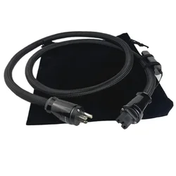 Silver Cloud XTRM HiFi Audio Power Cable Perfect Surface Silver Copper C13 C19 CD Amplifier Power Cord US EU Plug