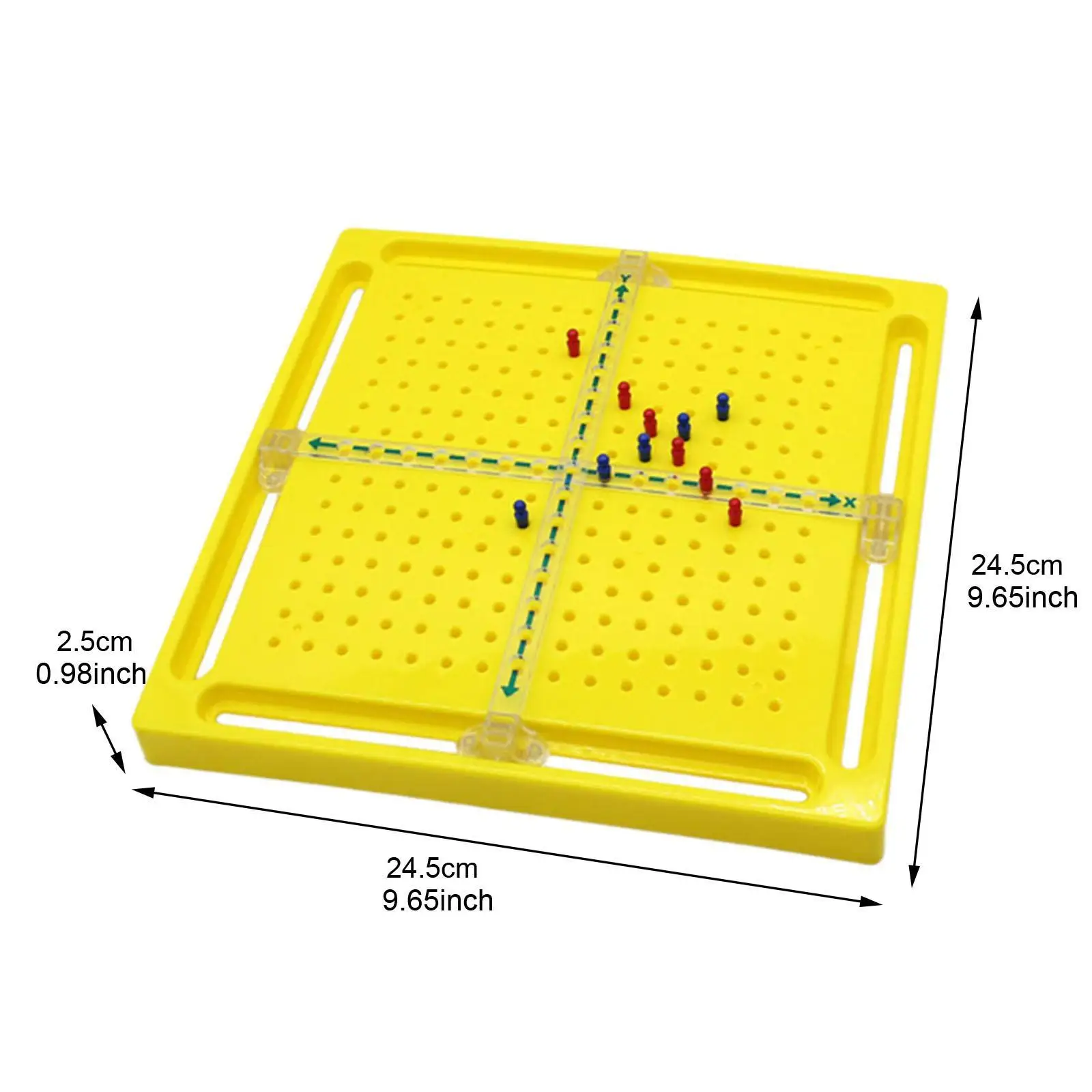 Houten geoboards Leeruitrusting Xy-as Educatief speelgoed Kinderen Wiskunde Leermiddel Geometriebord voor kinderen Peuters