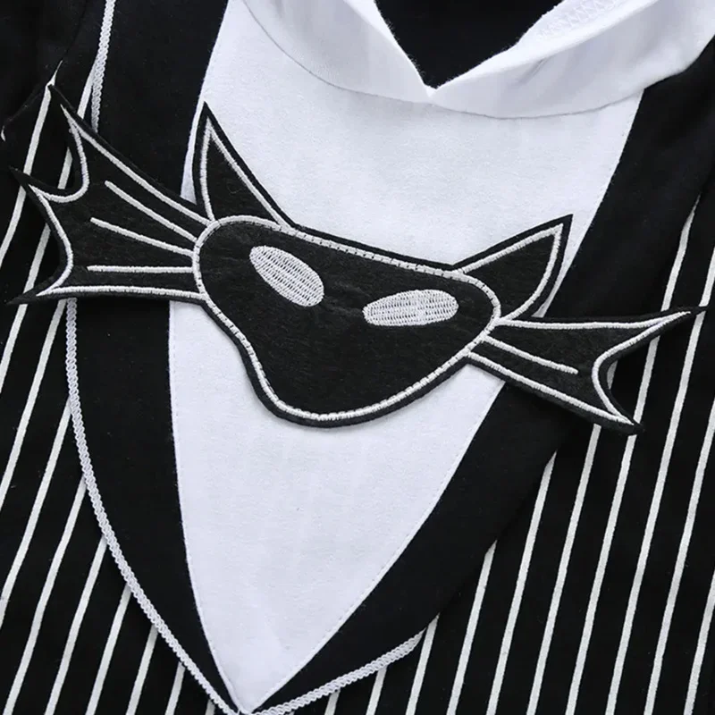 QQ8 잭 코스프레 신생아 아기 Rompers 의상 크리스마스 전의 악몽 코스프레 롤 플레잉 판타지 유아 어린이 점프 슈트 Hal5Lk￥