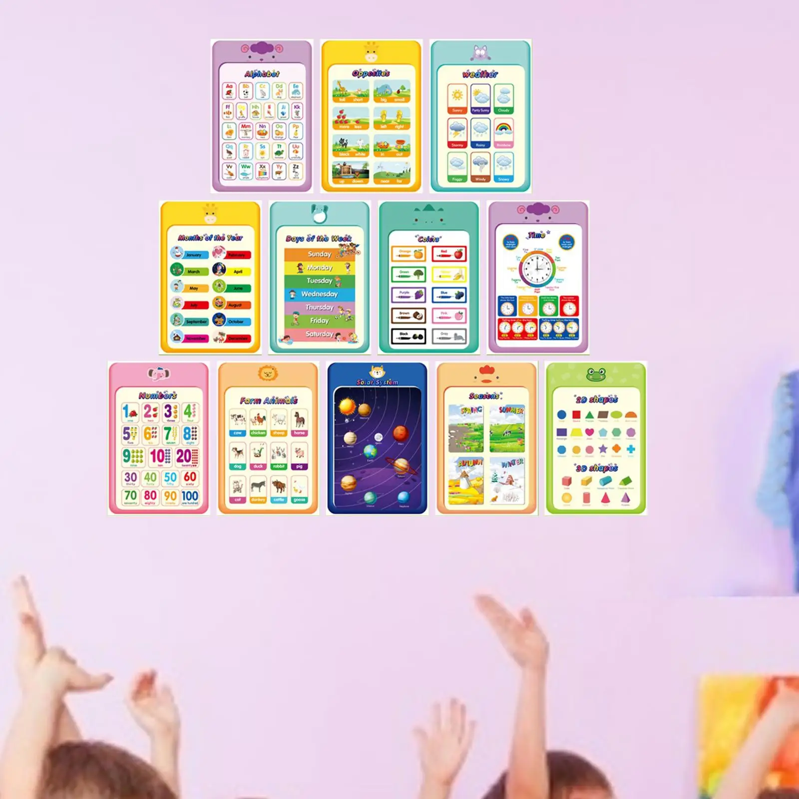 12 peças cartazes de matemática educacional pendurado na parede sala de aula ensinar educação precoce