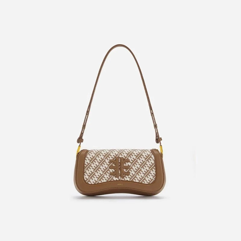 

JW PEI Fashion Party Vintage Single-shoulder Crossbody Bag Women's Daily Adjustable Shoulder Strap Zippers Pudding Bag