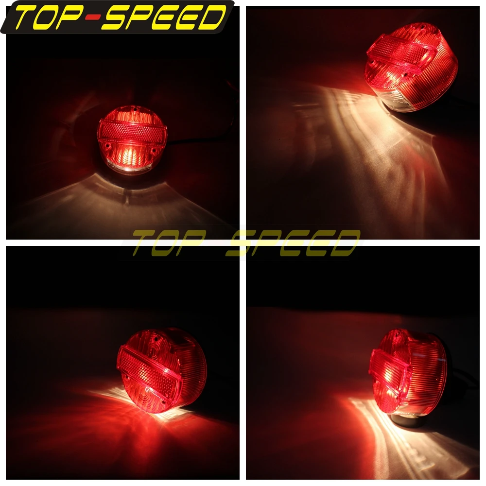 Motorcycle Taillight Reflector License Plate Light For MZ ETZ150 ETZ250 ETZ251 ETZ301 Suzuki TS125 TS150 TS250 Simson SR50 S51