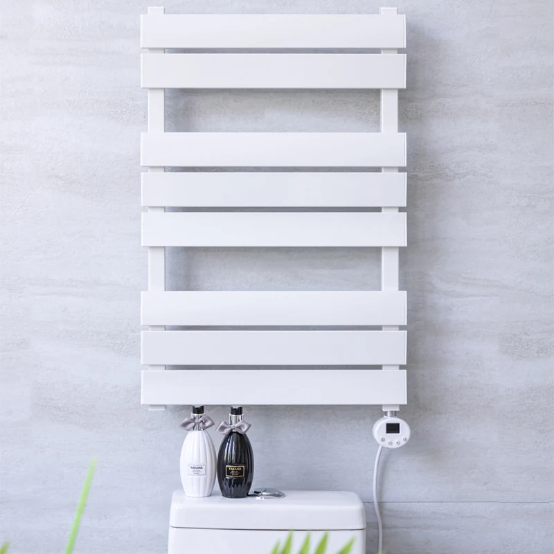 Smart Electric Double-Mechanical Mild Steel Bathroom Towel Rack Eco-Friendly Waterproof Heated Rail for Home or Hotel - view 2
