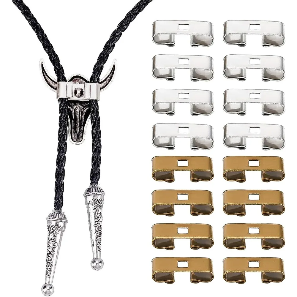 

32 шт., прямоугольные направляющие для галстука-боло, аксессуары с застежкой, пустые направляющие для галстука-боло для изготовления галстуков-боло своими руками, комплект для изготовления античной бронзы