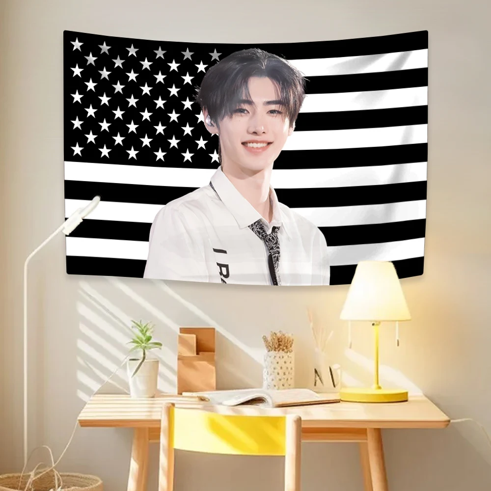 Sunghoon Hot Girls Tapestry Kpop Idol Flag Home Room Decoration Item Decor Background Birthday Part Gift Concert Banner Wall Art