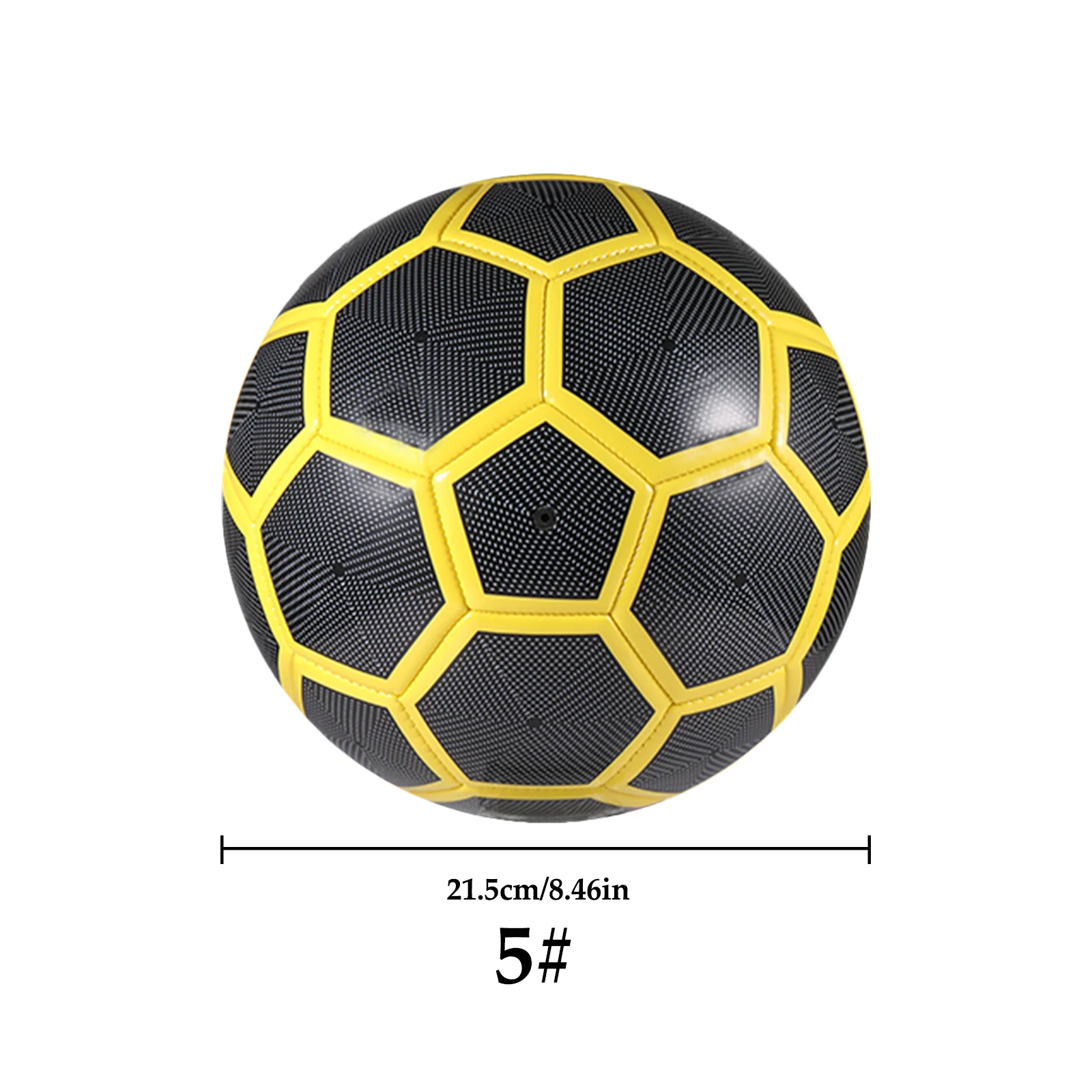 Bola de futebol de treinamento durável tamanho 5 para jogadores jovens bola de futebol juvenil compacta e portátil 1 peça