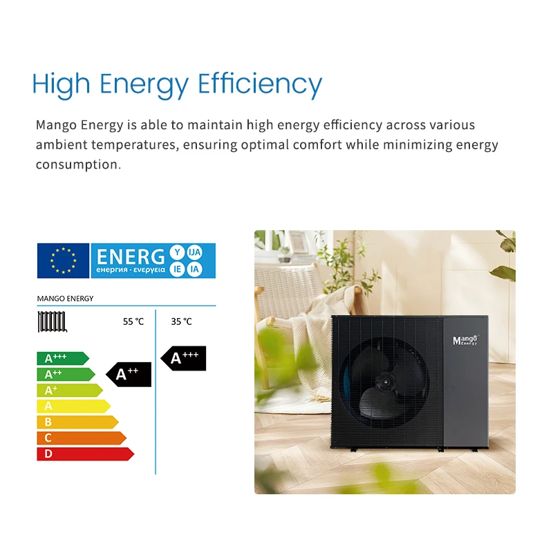 SellingNew R290 10kw Heat Pump Water Heater DC Inverter 75C Hot Water A+++ Air Source Energy Saving Hot Water Europe Heat Pump