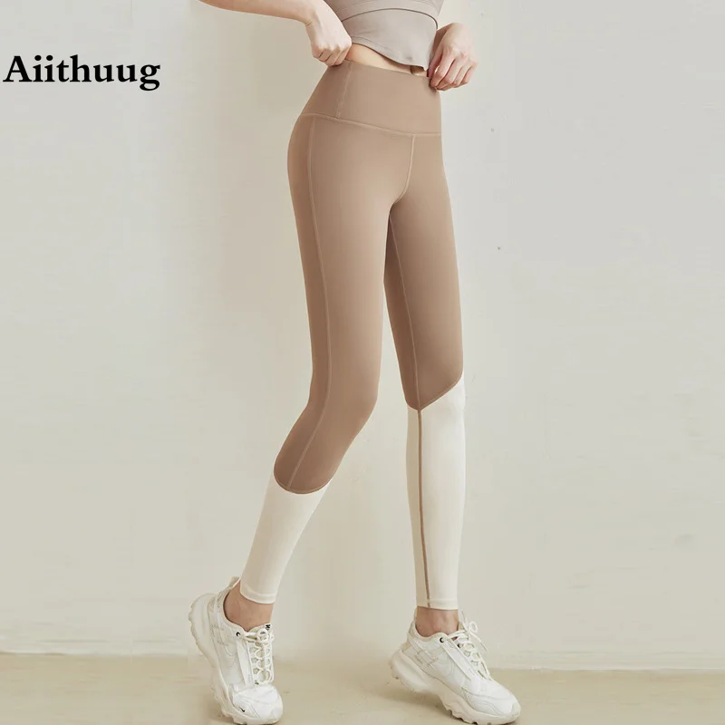 

Aiithuug High Waist Yoga Legging Plus Size 3XL Gym Leggings Cream Feeling Quick Dry Workout Tights Fitness Leggings Buttock Lift