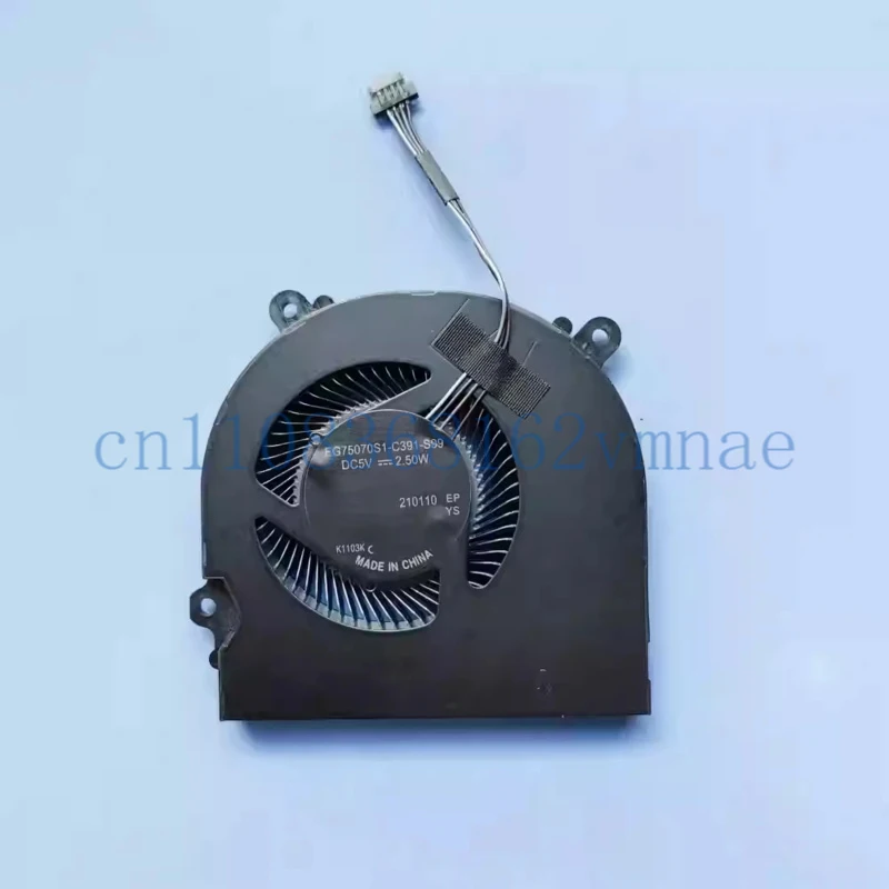 For Schenker XMG Core 15 GK5CP6V 1660TI SUNON EG75070S1-C391-S99 DC5V 2.50W THER7GK5C6-1431 New Original Laptop CPU Cooling Fan