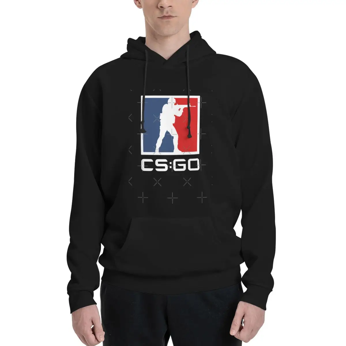 Counter Strike Global Offensive Logo Толстовки с капюшоном в стиле аниме Мужское пальто Большая толстовка с капюшоном