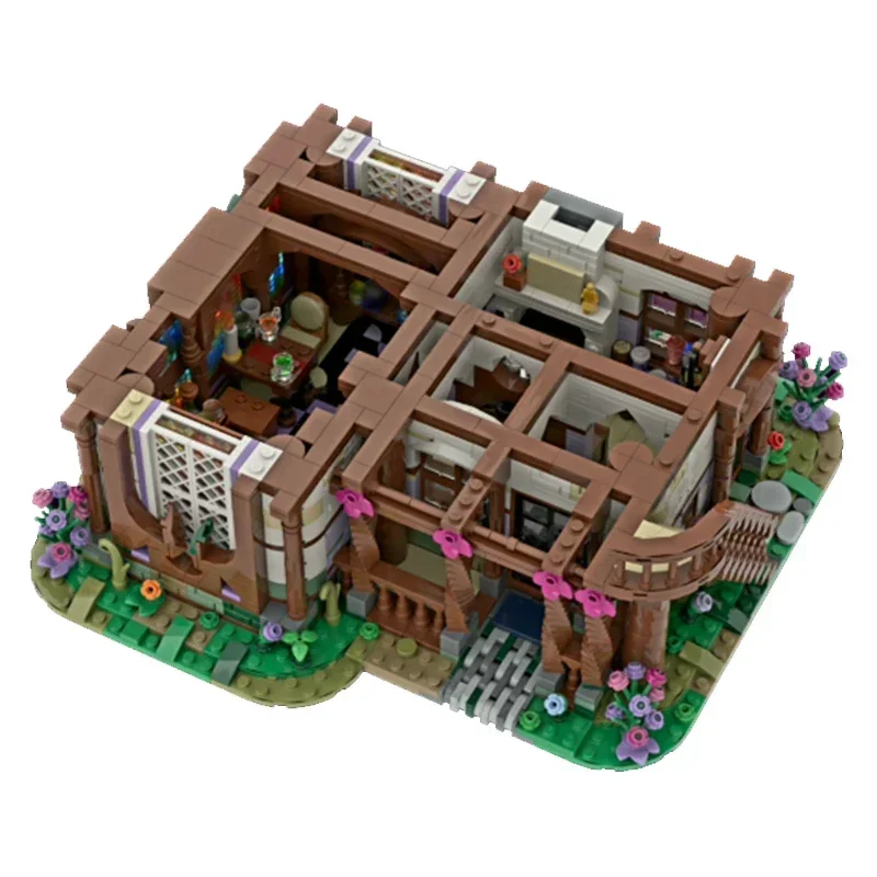 เกม Street View รุ่น Moc อาคารอิฐ Magical Potion House เทคโนโลยี Modular Blocks ของขวัญของเล่นคริสต์มาส DIY ชุดประกอบ