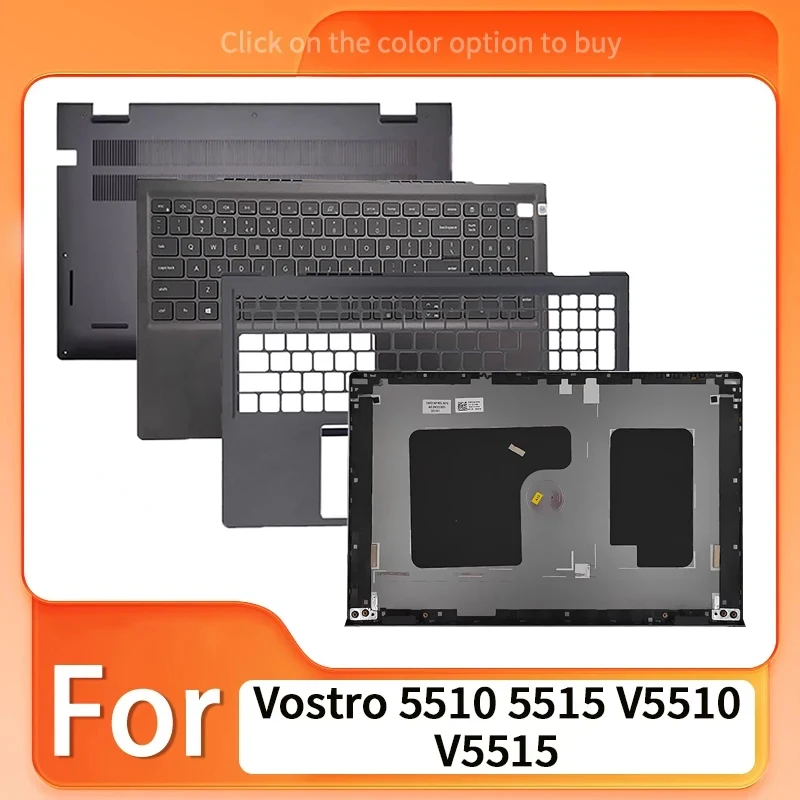 Gray For Vostro 5510 5515 V5510 V5515 Laptop LCD Screen Back Cover Front Bezel Palmrest Lower Bottom Case
