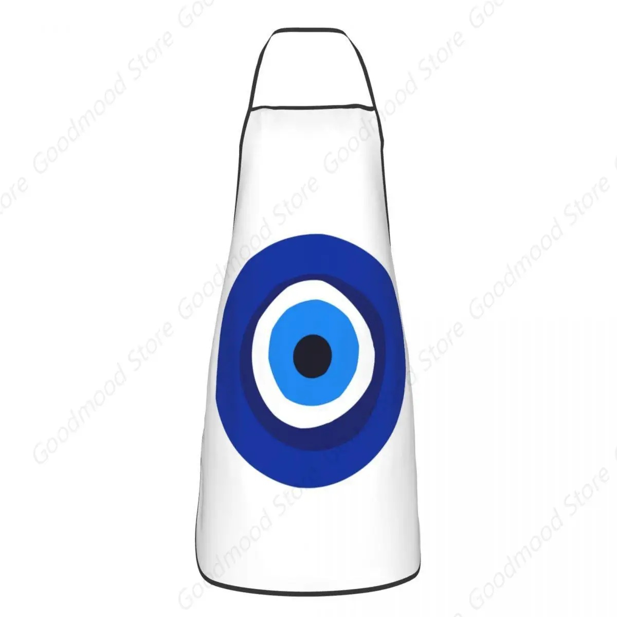 Unisex Greek Turkish Evil Eye Chef Cooking Baking Apron Men Women Mediterranean Style Tablier Cuisine for Gardening