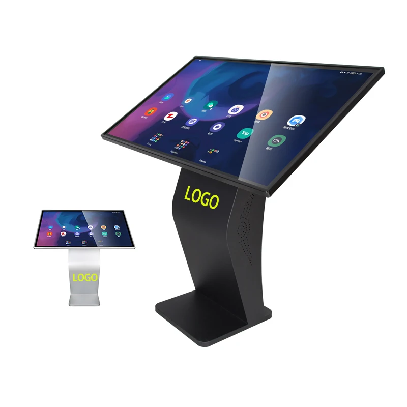 LCD Stand Monitor Horizontal 3D Touch Screen Self-service Way Finding Kiosk Digital Signage Totem