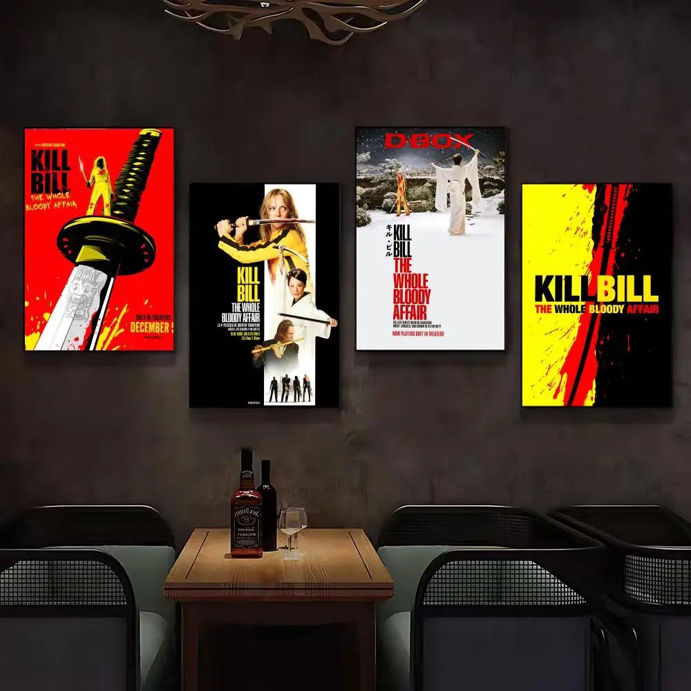 Movie Kill Bill The Whole Bloody Affair Poster Posters Anime Room Decor Decoration Movie Backpack Wall Interior Music Wall Art