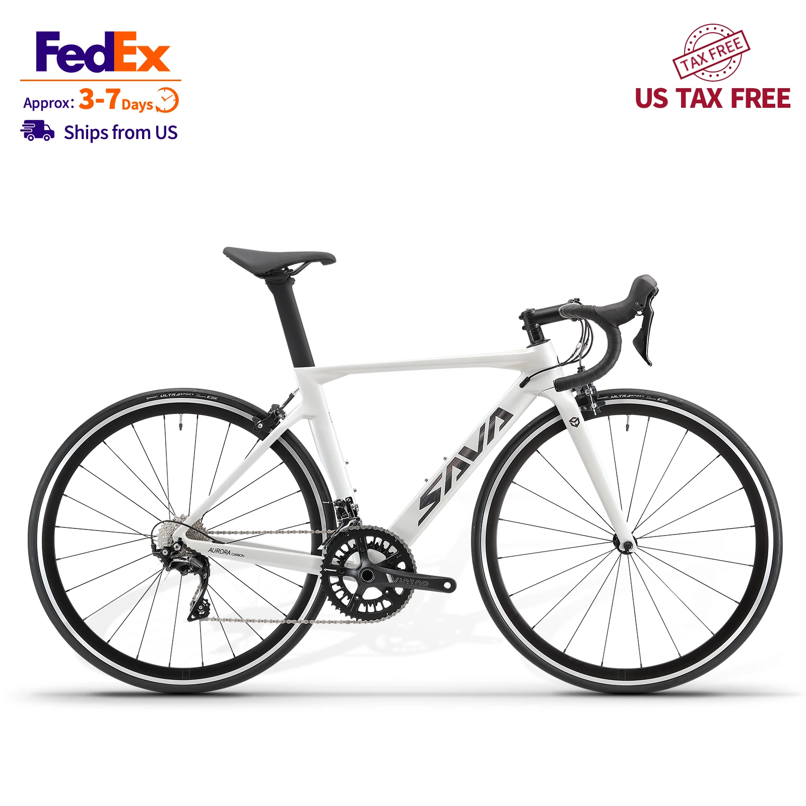 

Ships from US SAVA R09-R7000 Carbon Road Bike T800 Carbon Fiber Frame Bicycle with SHIMAN0 105 R7000 22-Speed