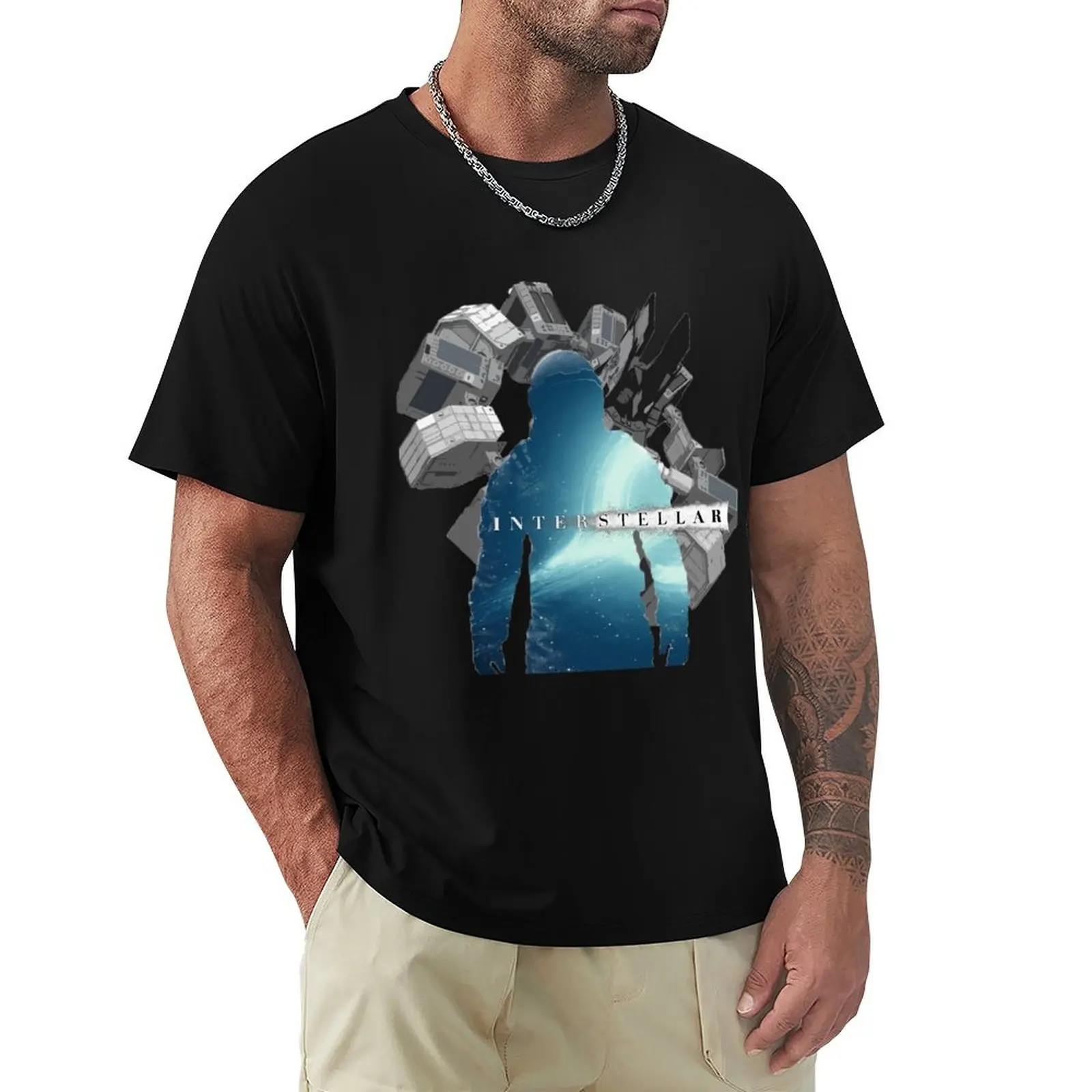 Interstellar wallpaper T-Shirt man t shirt summer T-Shirt