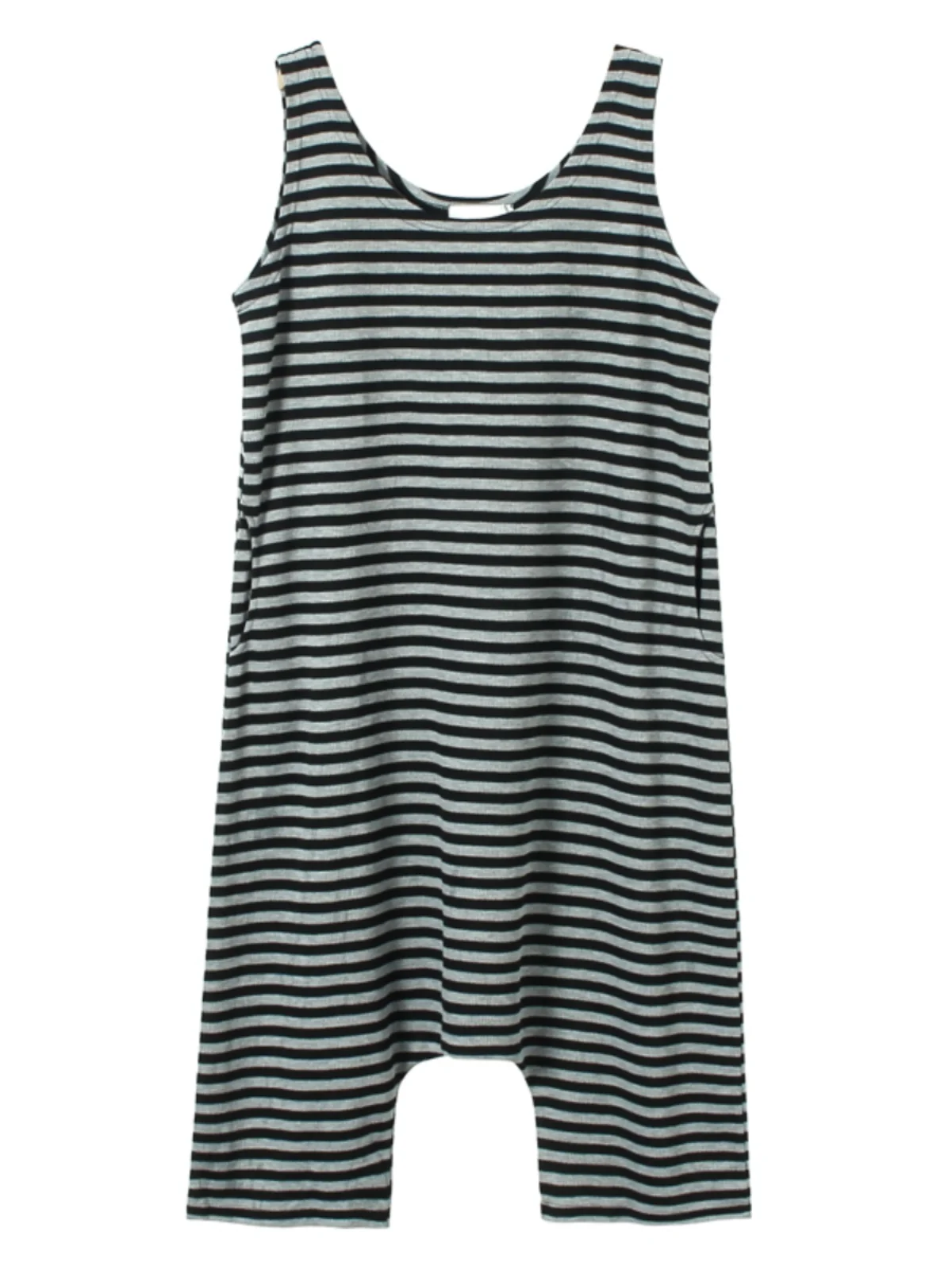 Phil dan preguiçoso hong kong sle harajuku malha algodão listrado svel macacão verão calças desleixadas 50 streetwear macacão