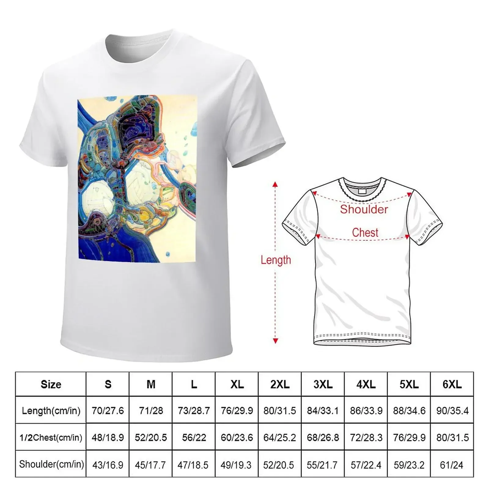 moebius abstract painting T-shirt cute clothes shirts graphic tees quick drying kawaii clothes T-shirt men