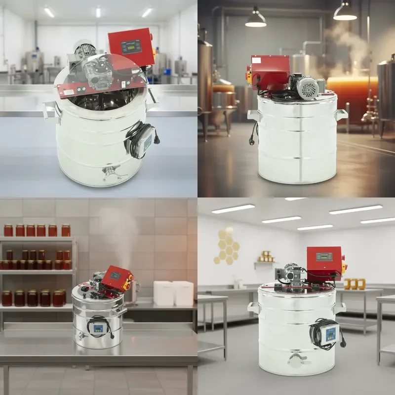 New Beekeeping Equipment Food Grade 304 Stainless Steel Honey Processor Heated Honey Mixer 75kg
