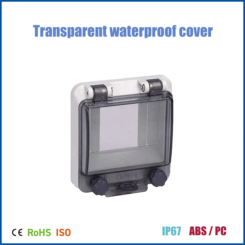 Waterproof Transparent Window Cover for Circuit Breaker Box Cover Plate, Circuit Breaker Leakage Protection, Socket Protection C