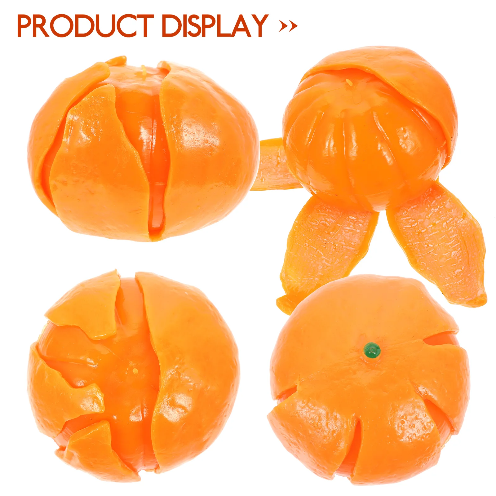 Unzip Oranje Ornament Simulatie Model Stressbal Home Decor Kind Kinderspeelgoed