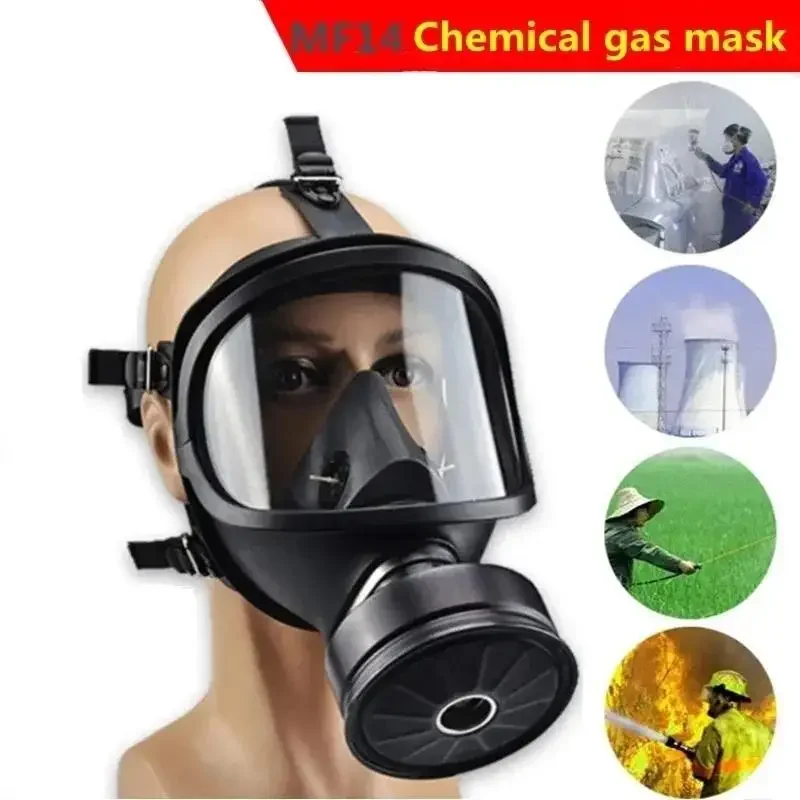 MF14/87Chemical gas mask Chemical biological, and radioactive contamination Self-priming full face mask Classic gas mask