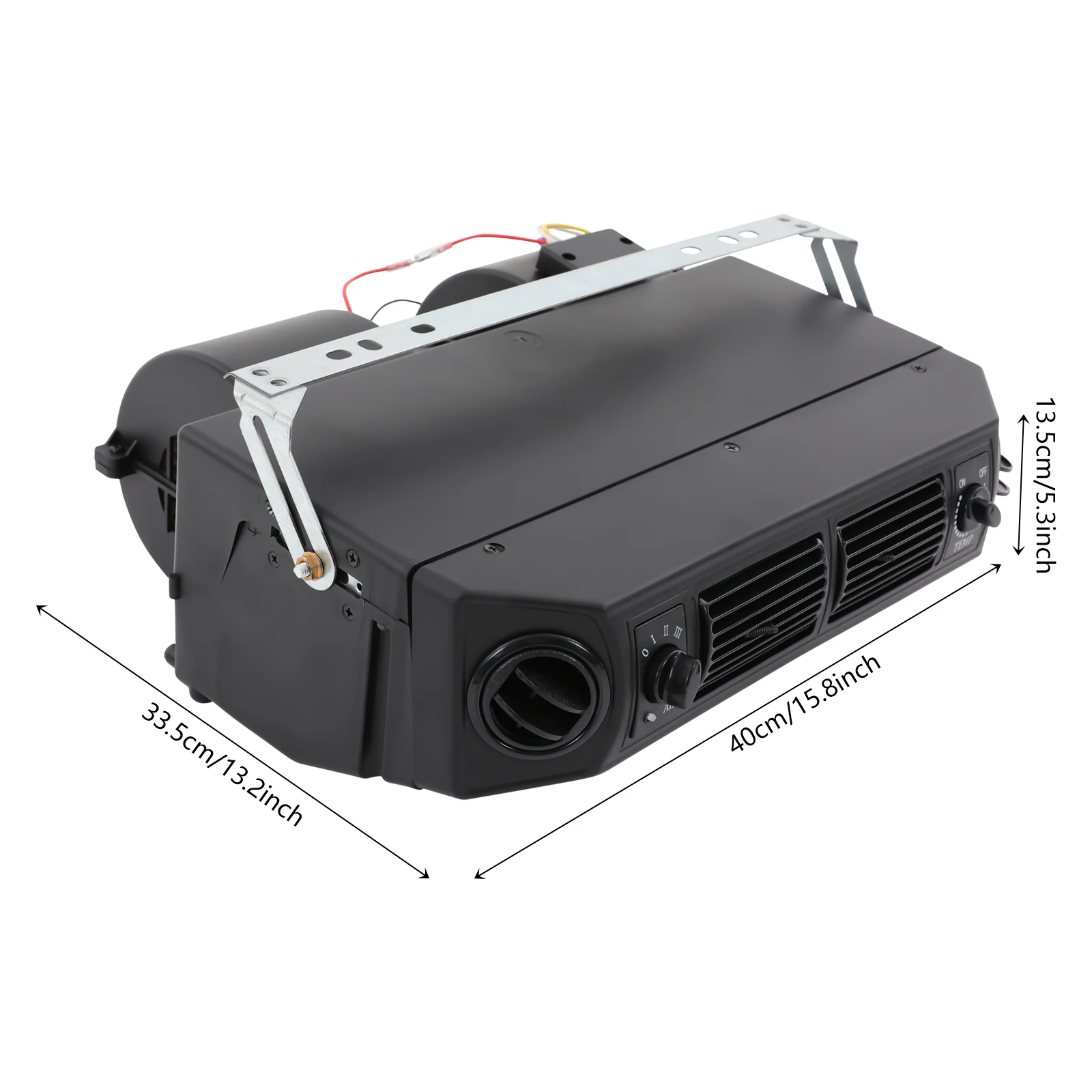 مبخر تكييف الهواء للشاحنة 24 فولت 3 سرعات 3300 كيلو كالوريتي/ساعة 2 منافذ مصبغة لمركبات البناء الزراعية RVs