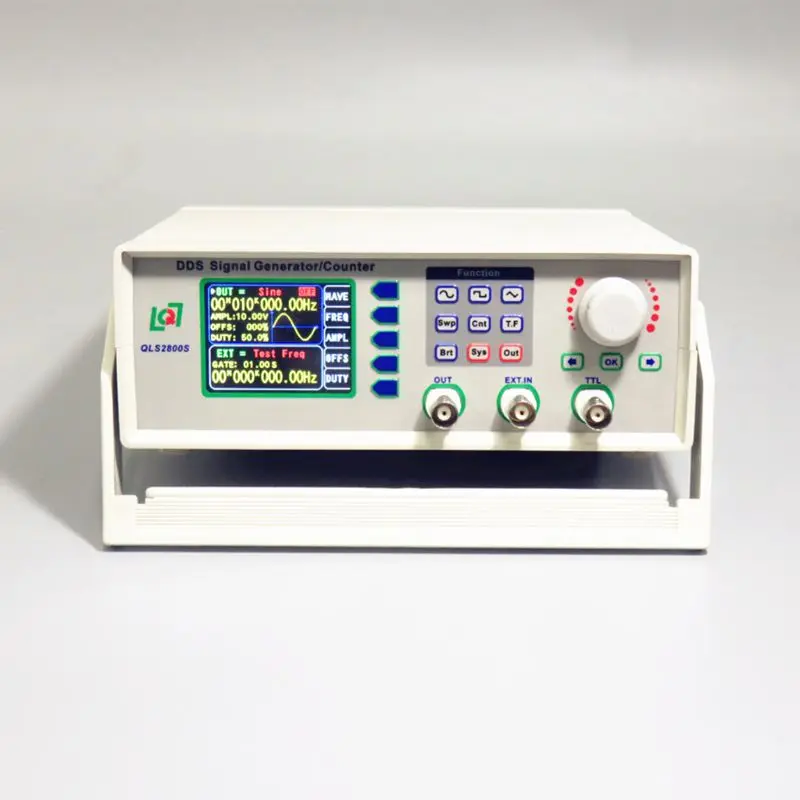 QLS2800 DDS Generator High Resolution DDS Counter Frequency Meter FPGA Design Large LCD Display Compact