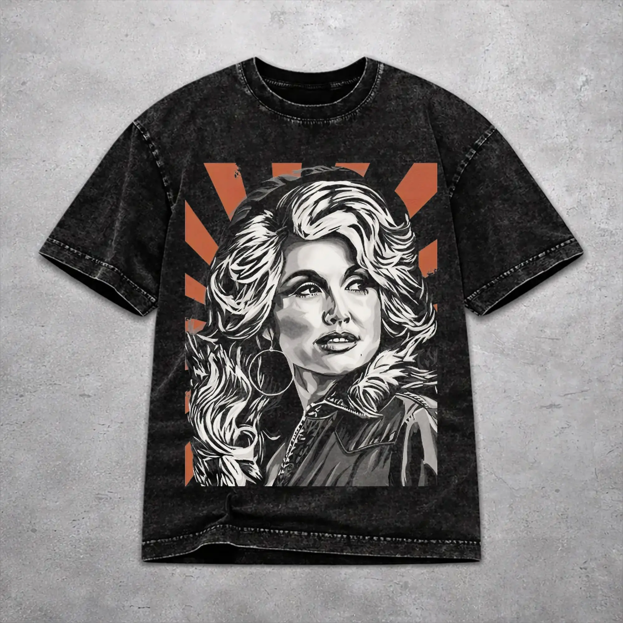 Vintage Women Men RIP Dolly Parton Tee Shirt Oversize Washed  T Shirts Clothes