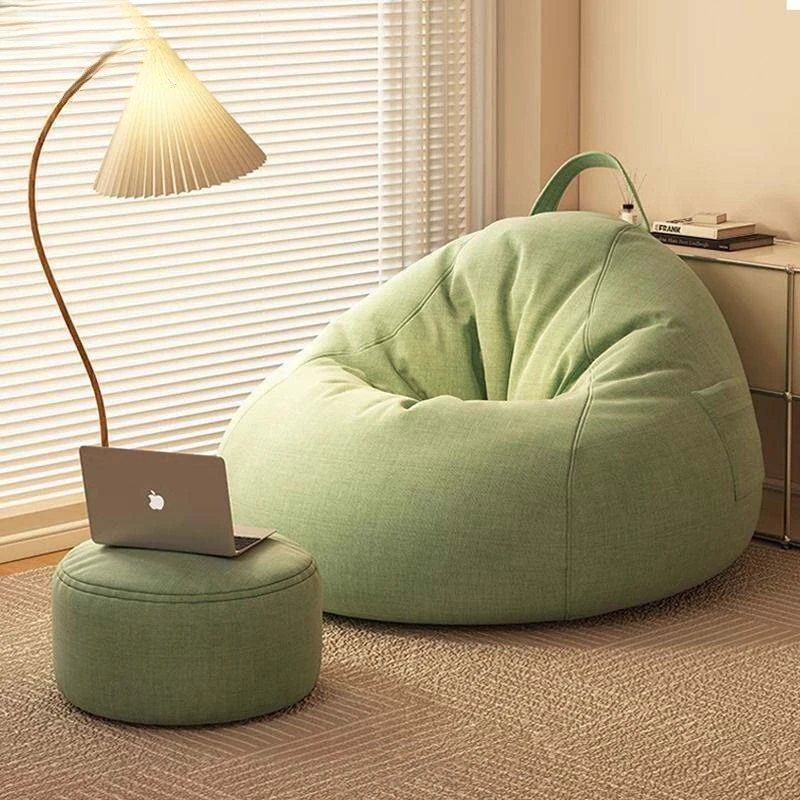Sofás Puff Suaves para Interiores con Relleno, Sofás Puff de Lujo sin Estructura para Exteriores, Dormitorio, Sala de Estar, Puf, Poltrona, Muebles