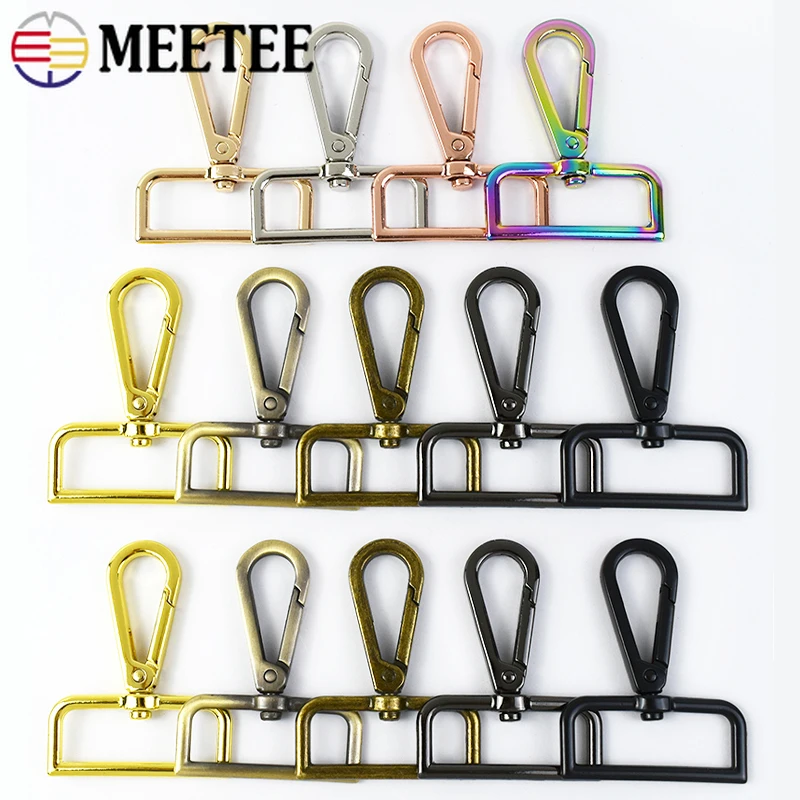 

2/5Pcs 16-38mm Bag Strap Buckles Metal Carabiner Swivel Clasp Lobster Dog Collar Snap Hooks Key Belt Clip Buckle DIY Accessories