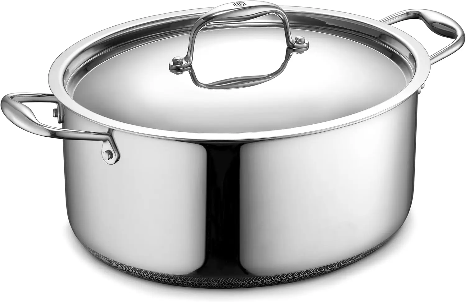 

Hybrid Nonstick 6.5-Quart Oval Dutch Oven with Stainless Steel Lid, Stay-Cool Handles, Dishwasher-Friendly, Oven-Safe Up to 900°