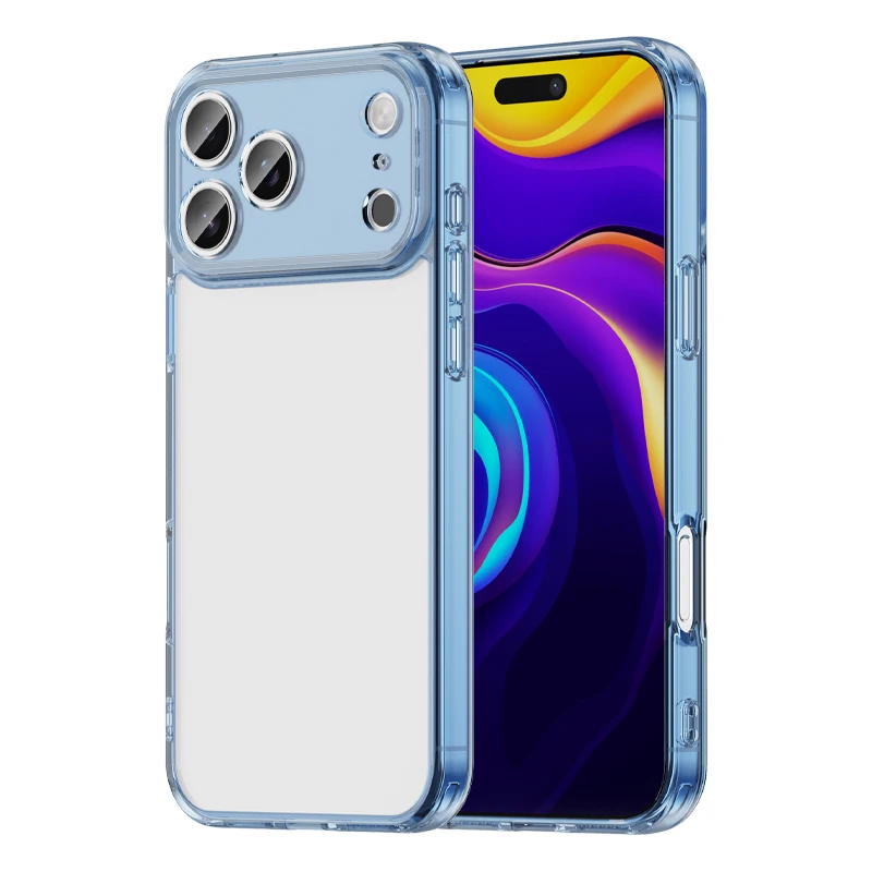เคสโทรศัพท์ iPhone 15 16 Plus 16E ฝาหลังอะคริลิคขอบ TPU ป้องกัน สำหรับ iPhone 17 Air Pro Max