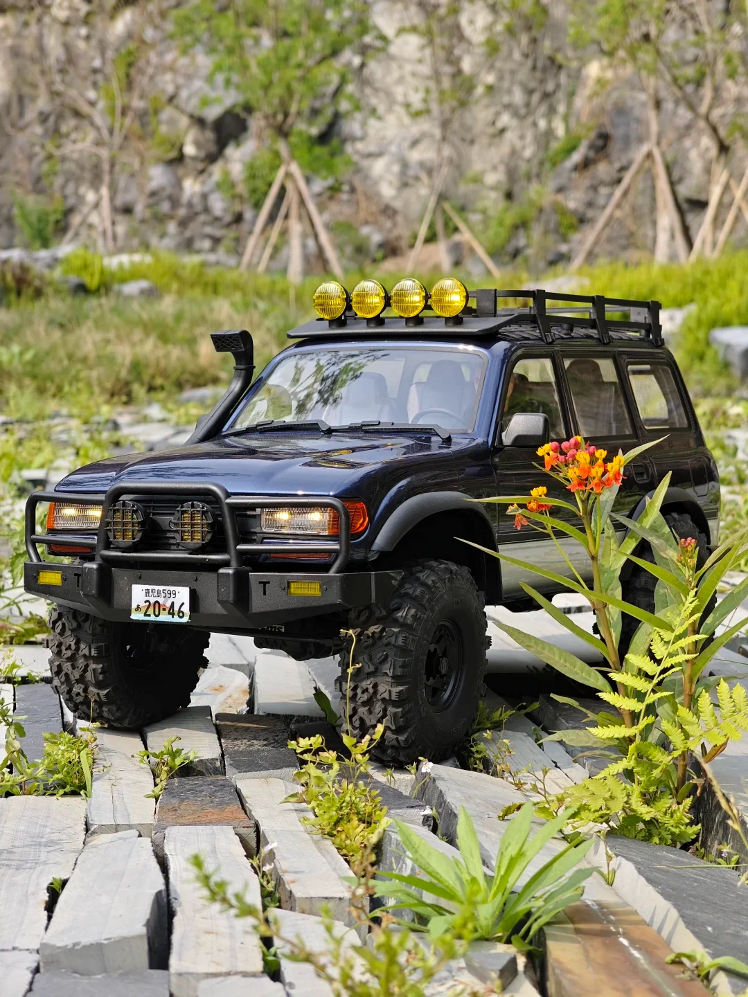 FMS RC-Auto LC80 PRO V2, Maßstab 1:10, offiziell lizenziert, 2 Geschwindigkeiten, keine Batterie, Overland Off Road Crawler RTR, elektrisches Spielzeug