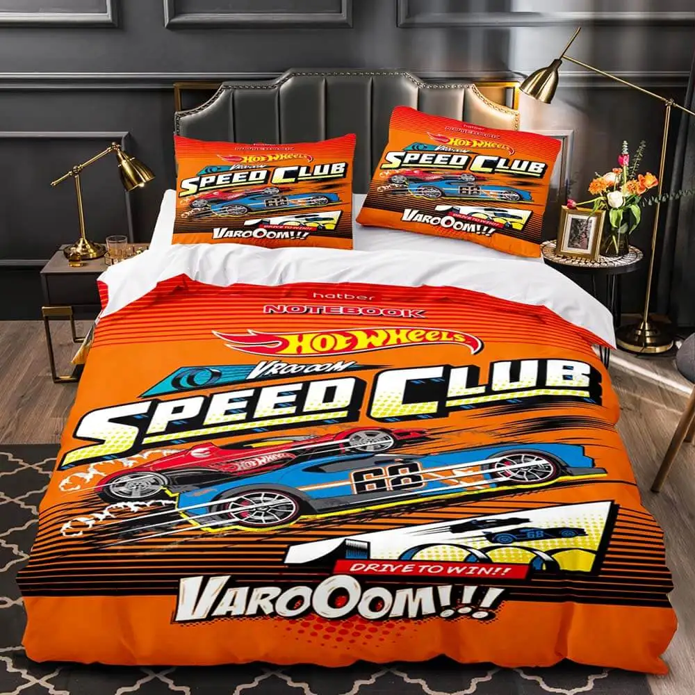 Monster Truck Hot Wheel 3D Printed Duvet Cover Pillowcase Bedding Set Twin Full Queen King Size for Bedroom Decor