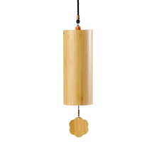 Hluru Bamboo Windchime Furin Wind Chime 8 Notes Rod Chord Crafted Bell for Outdoor Garden Decor Patio Home Zen Decoration