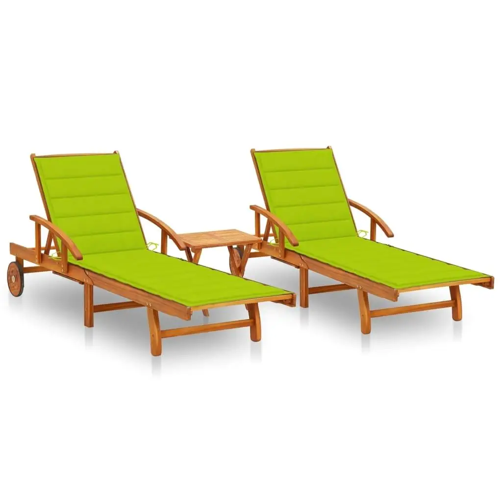 

Bright Green Cushions Sun Lounger Outdoor Lounge Chair Cushion Comfortable Soft Colorful Garden Relaxation Pad