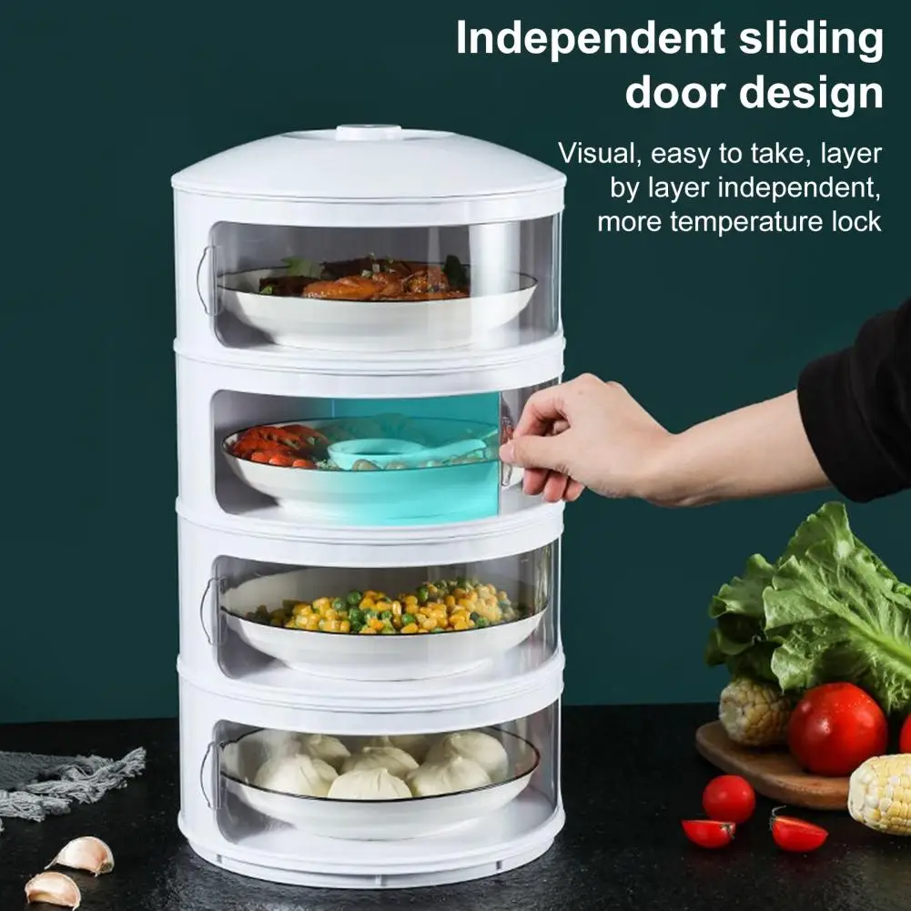 Food Safety Stackable Insulated Vegetable Cover Anti-fly Dust-proof Heat Preservation Food Box for Picnic Bbq Helper Kitchen