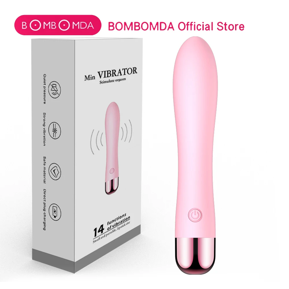 Mini AV Vibrator Magic Wand for Women Clitoris Stimulator USB Rechargeable Portable Silicone Massager Female Adult Sex Toys